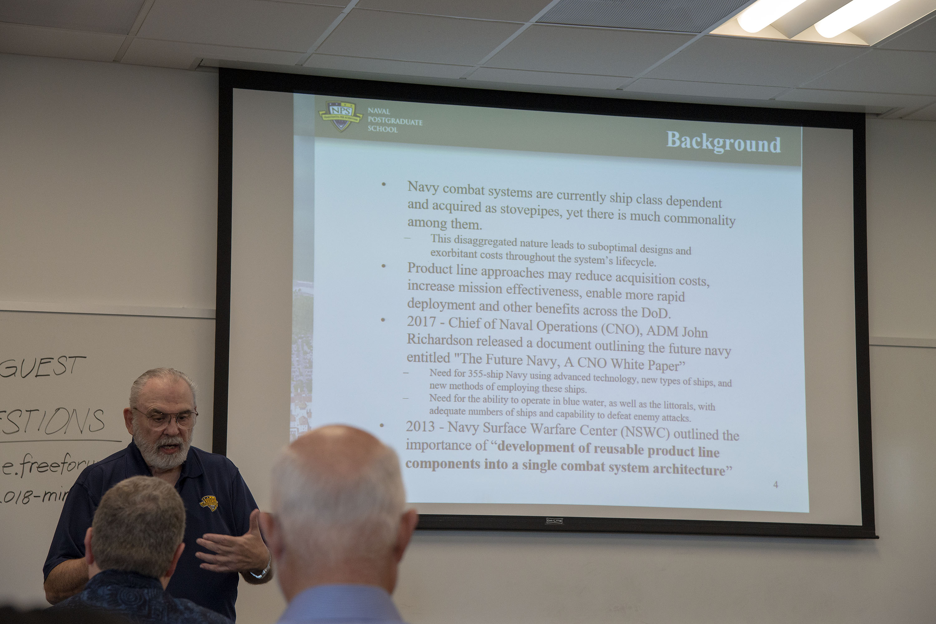 John (Mike) Green presenting Effectiveness-Based Capability Model (EBCM)